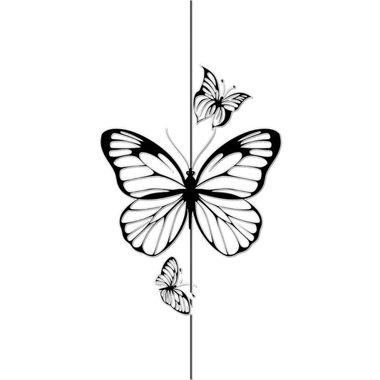 "On a String" Butterfly Tattoo (Temporary) Tattoos Prodigi 2"x3"  