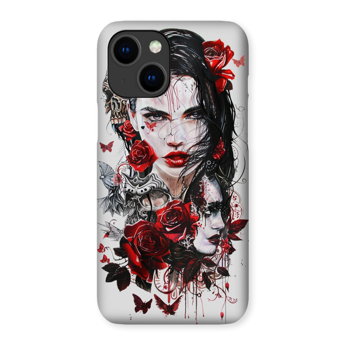 Lady of the Dead - Dia de los muertos - Halloween Snap Phone Case Phone & Tablet Cases Prodigi iPhone 14 Plus Gloss 