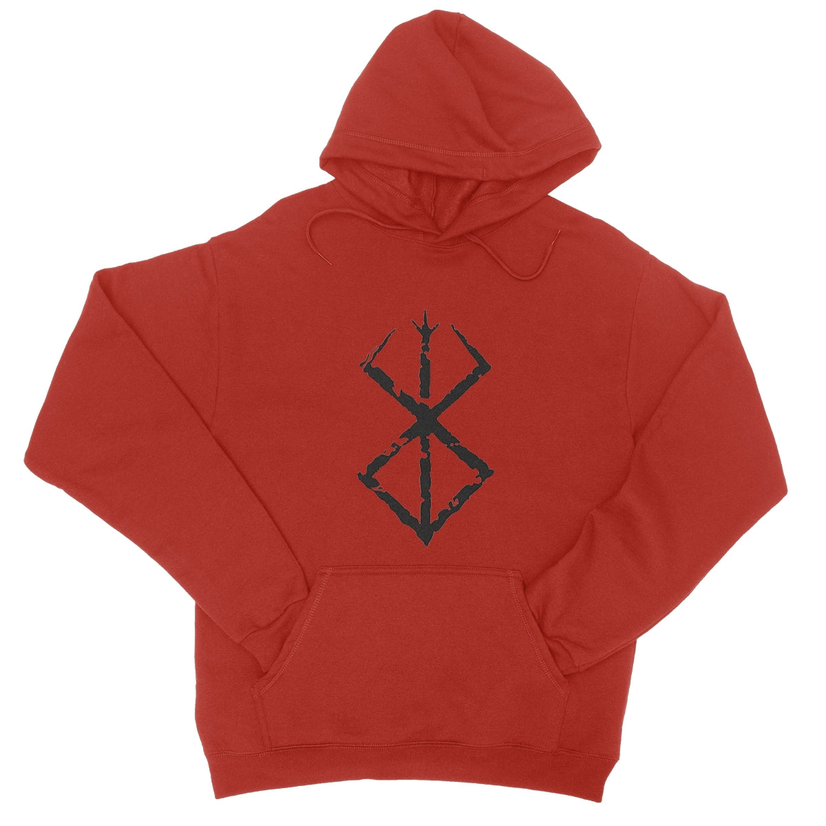 Black Berserk Brand of Sacrifice College Hoodie Apparel Prodigi XS Fire Red 