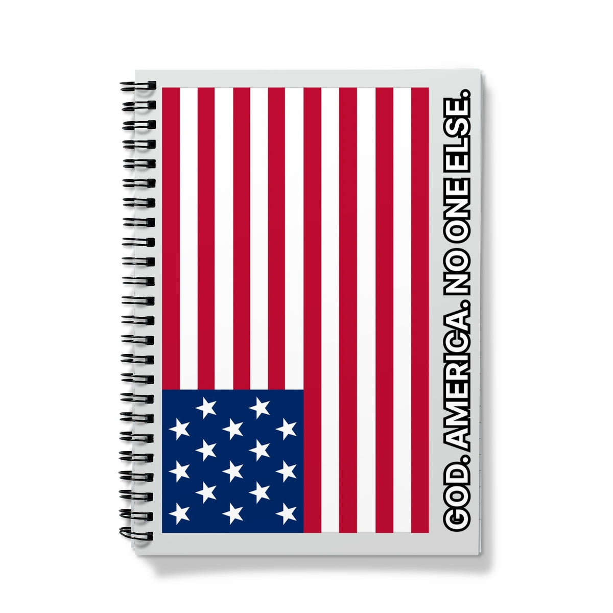 GOD. AMERICA. NO ONE ELSE. Notebook Stationery Prodigi A5 Graph