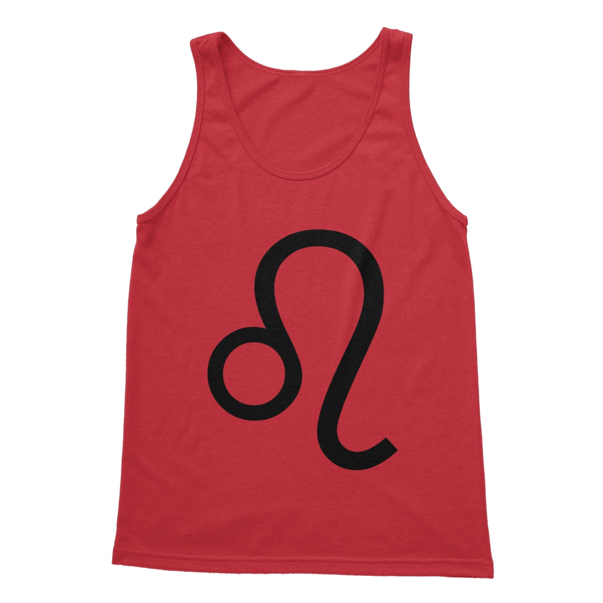 Leo Zodiac Sign Softstyle Tank Top Apparel Prodigi S Red 