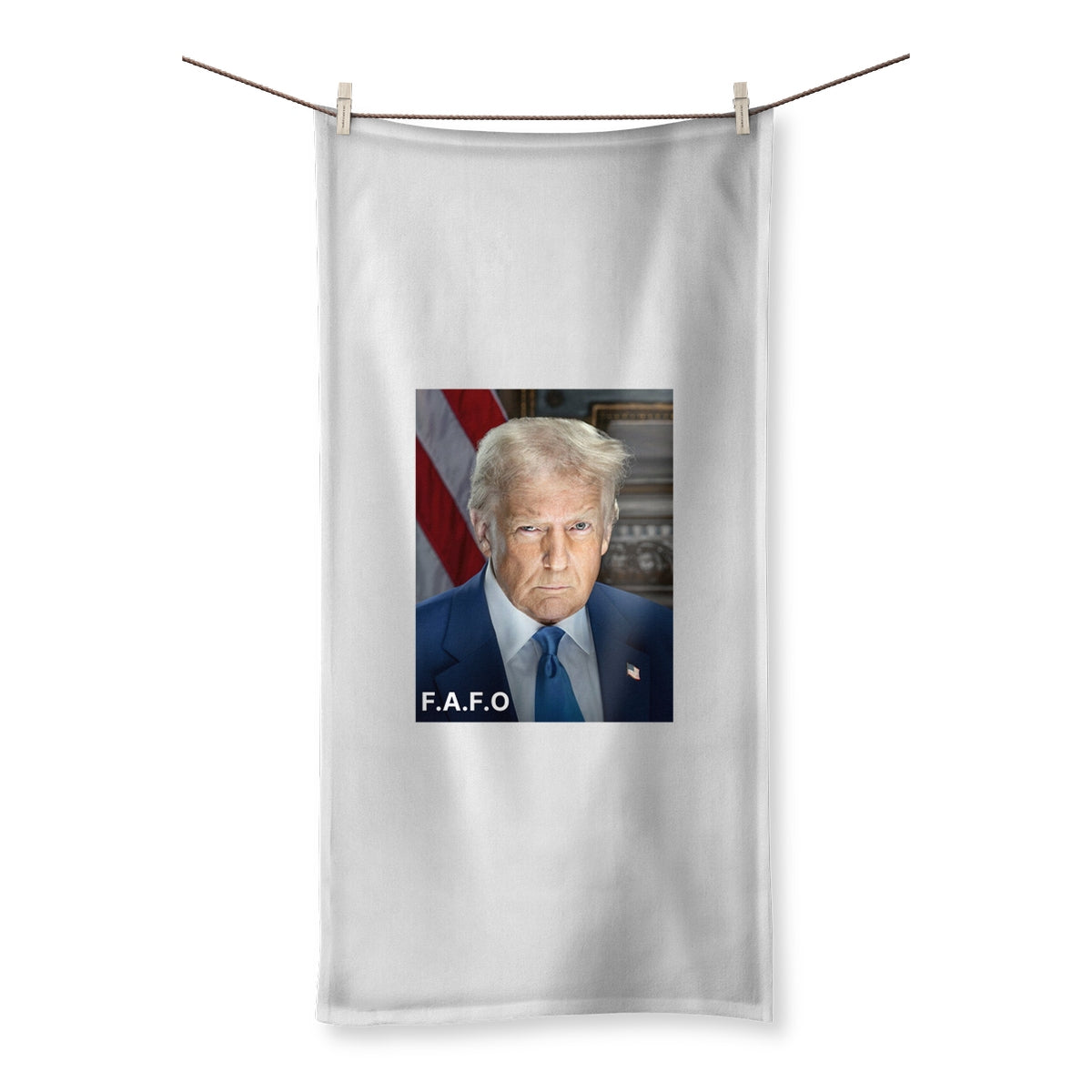 DONALD TRUMP - FAFO Towel Homeware Prodigi 27.5"x55.0"