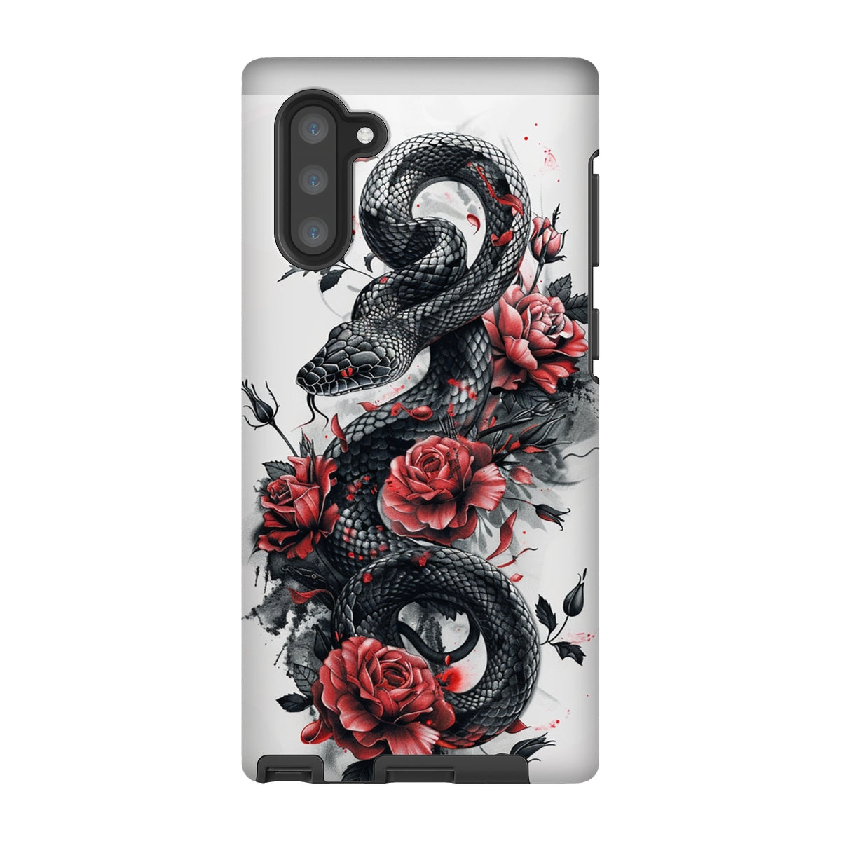 Snake & Roses  Tough Phone Case Phone & Tablet Cases Prodigi Samsung Galaxy Note 10 Gloss 