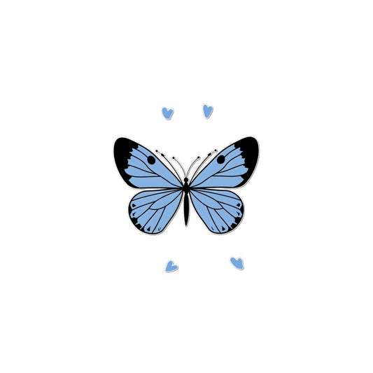 Baby Blue Butterfly Tattoo (Temporary) Tattoos Prodigi 2"x3"  