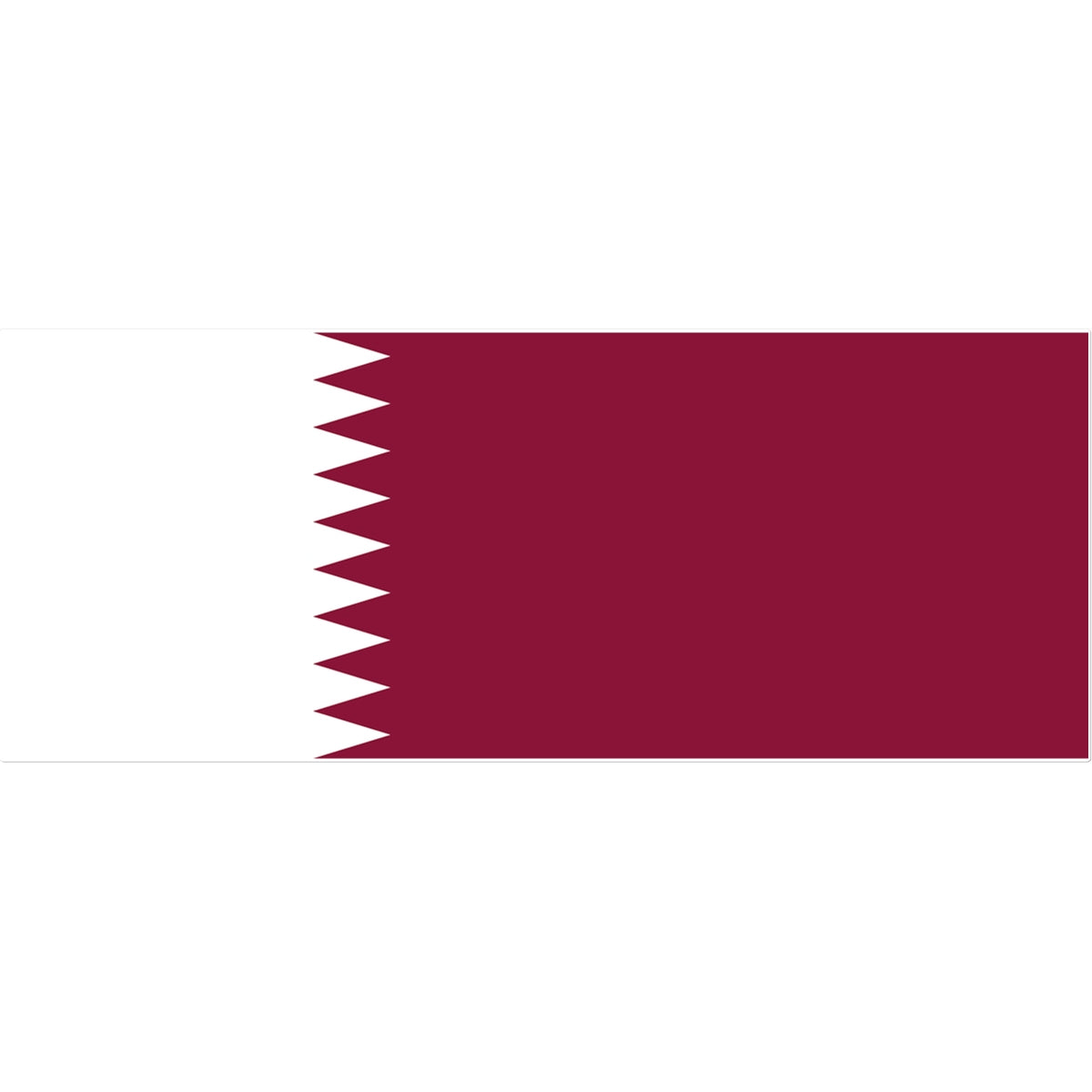 Qatar Flag Tattoo (Temporary) Tattoos Prodigi 12"x12"  