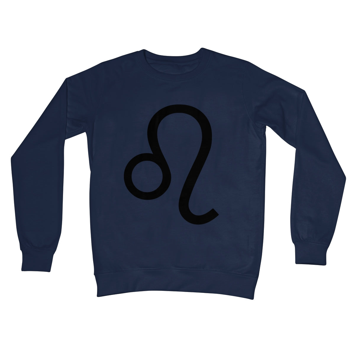 Leo Zodiac Sign Crew Neck Sweatshirt Apparel Prodigi S Oxford Navy 