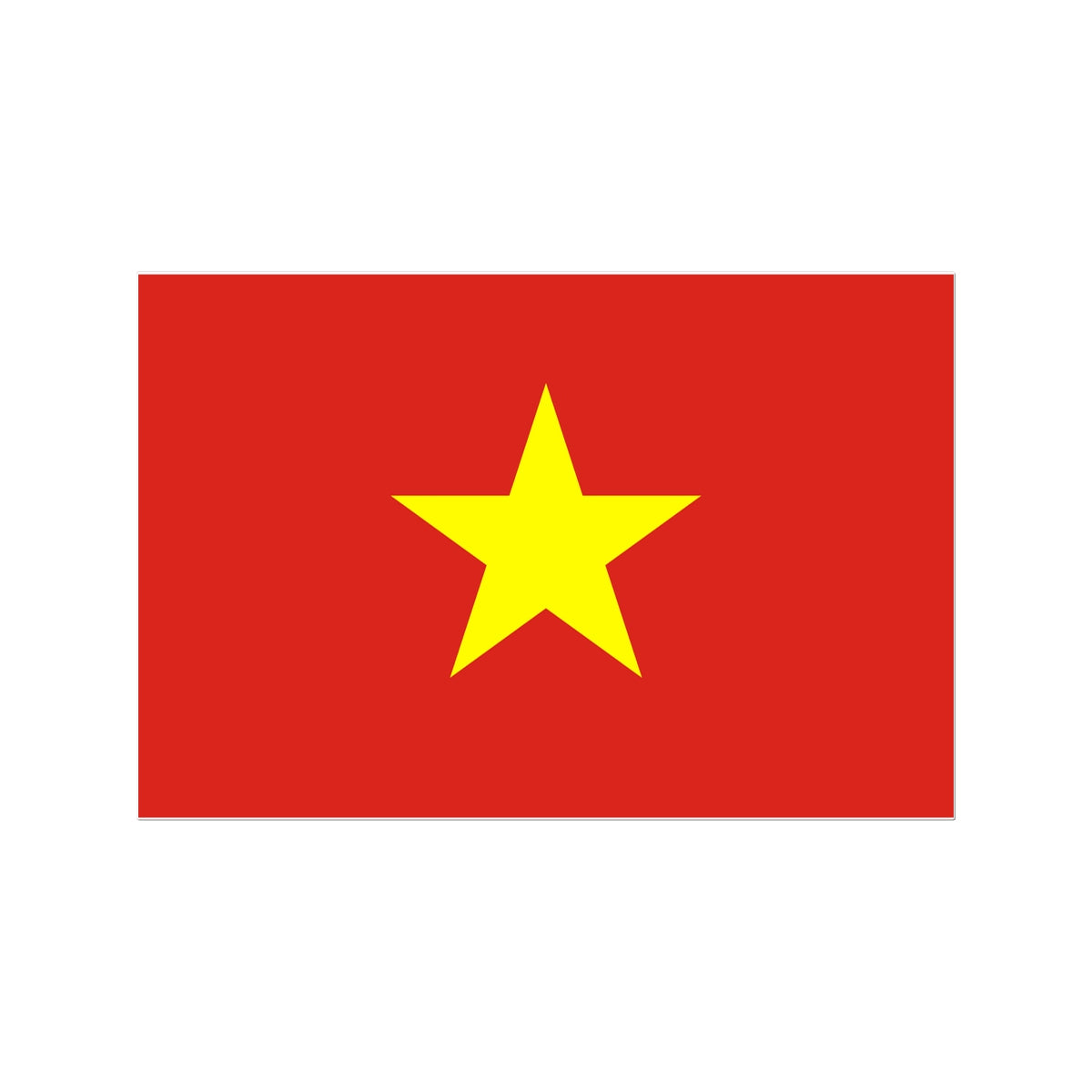 Vietnam Flag Tattoo (Temporary) Tattoos Prodigi 3"x4"  