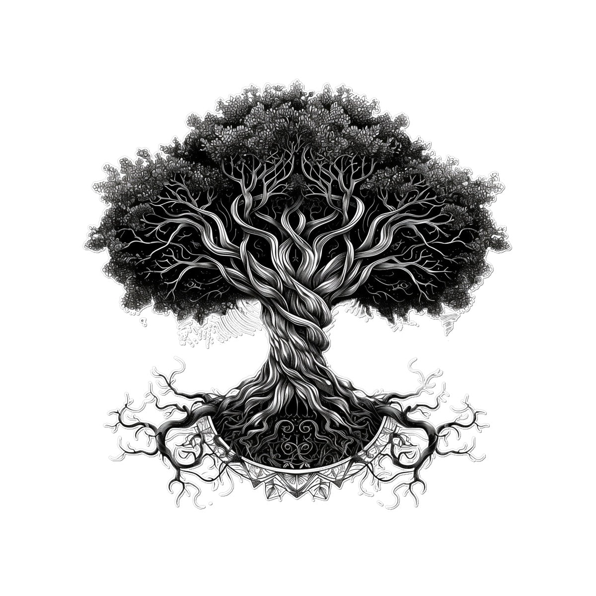 The Sacred Tree Temporary Tattoo Tattoos Prodigi 3"x4"  