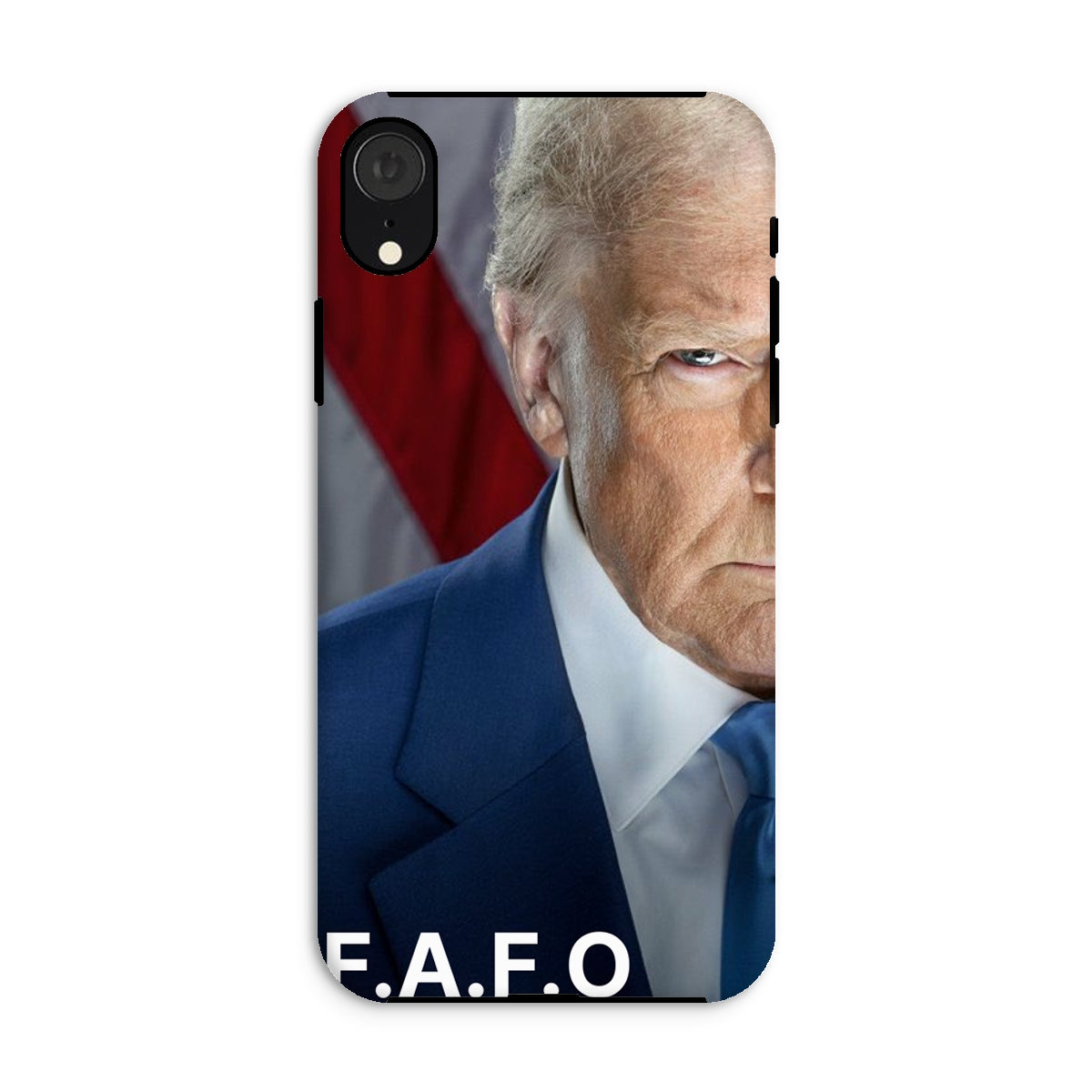 DONALD TRUMP - FAFO Tough Phone Case Phone & Tablet Cases Prodigi iPhone XR Gloss