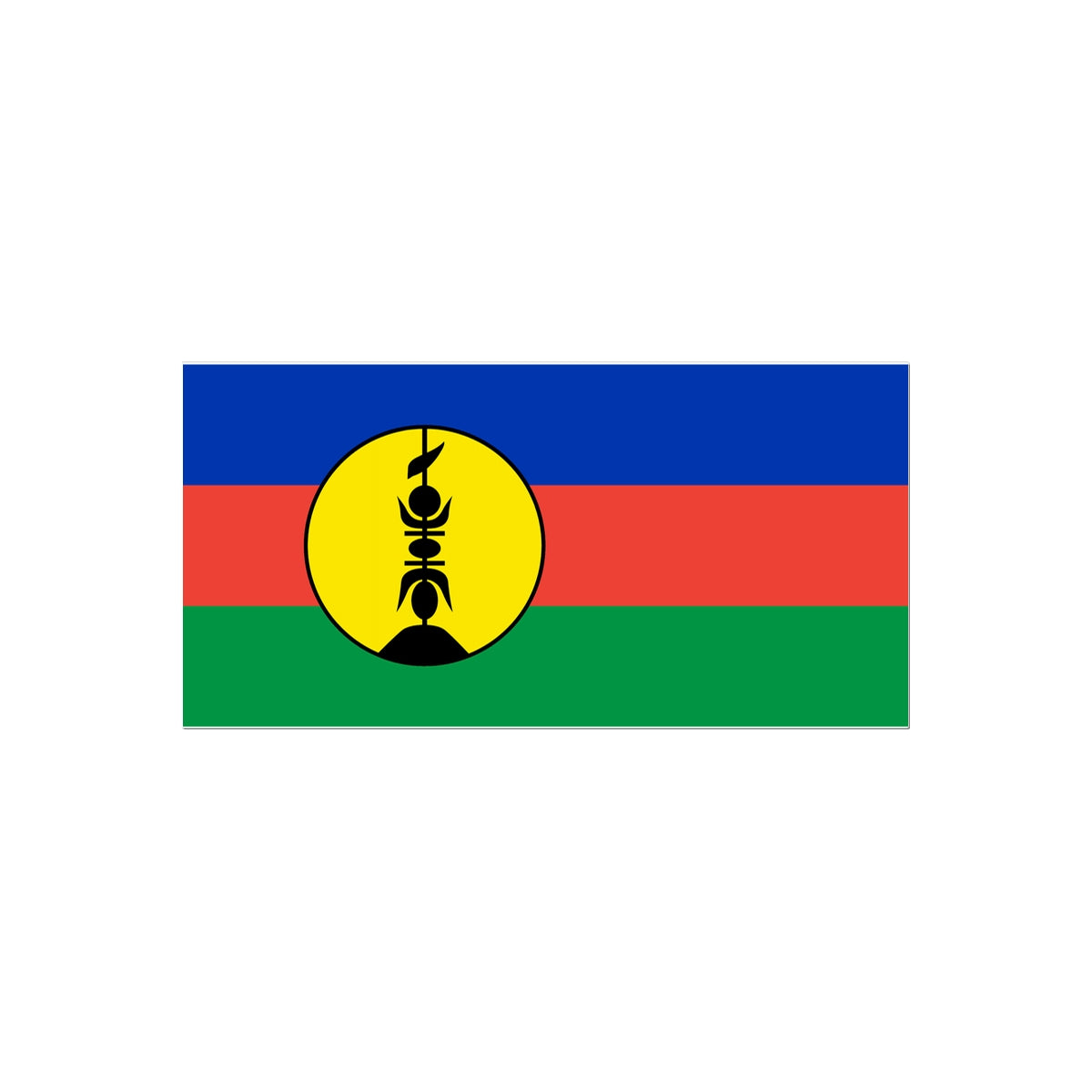 New Caledonia Flag Tattoo (Temporary) Tattoos Prodigi 2"x3"  