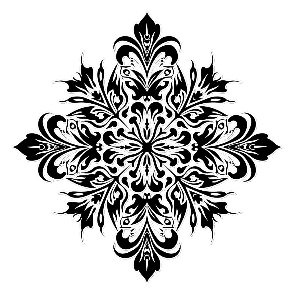 Symmetrical Pattern 3 Temporary Tattoo Tattoos Prodigi 8"x8"  