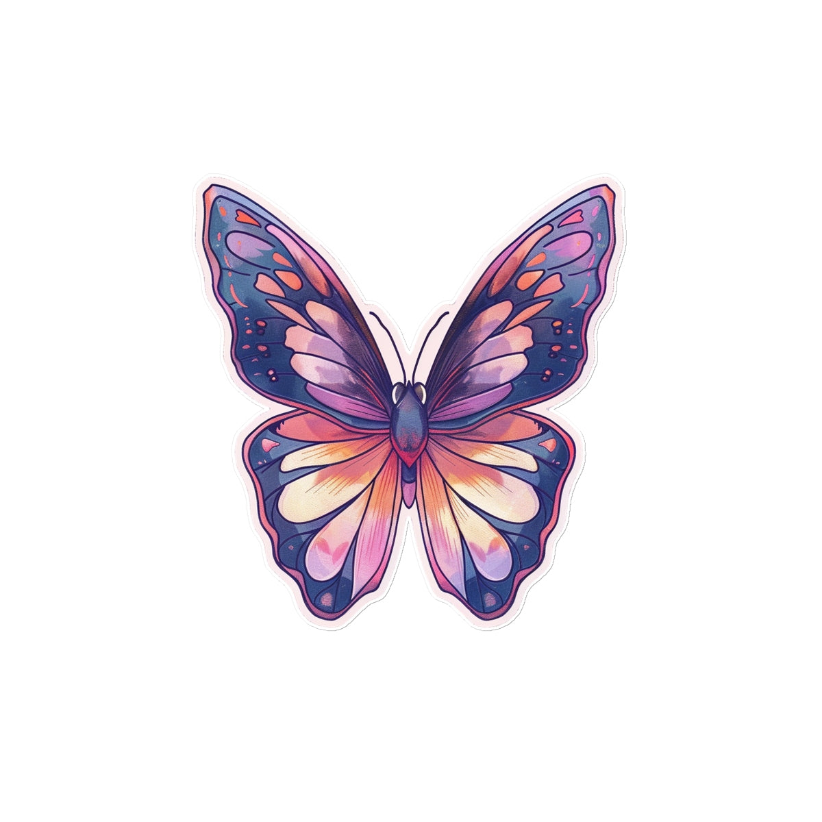 Cutie Pie Butterfly Tattoo (Temporary) Tattoos Prodigi 8"x8"  