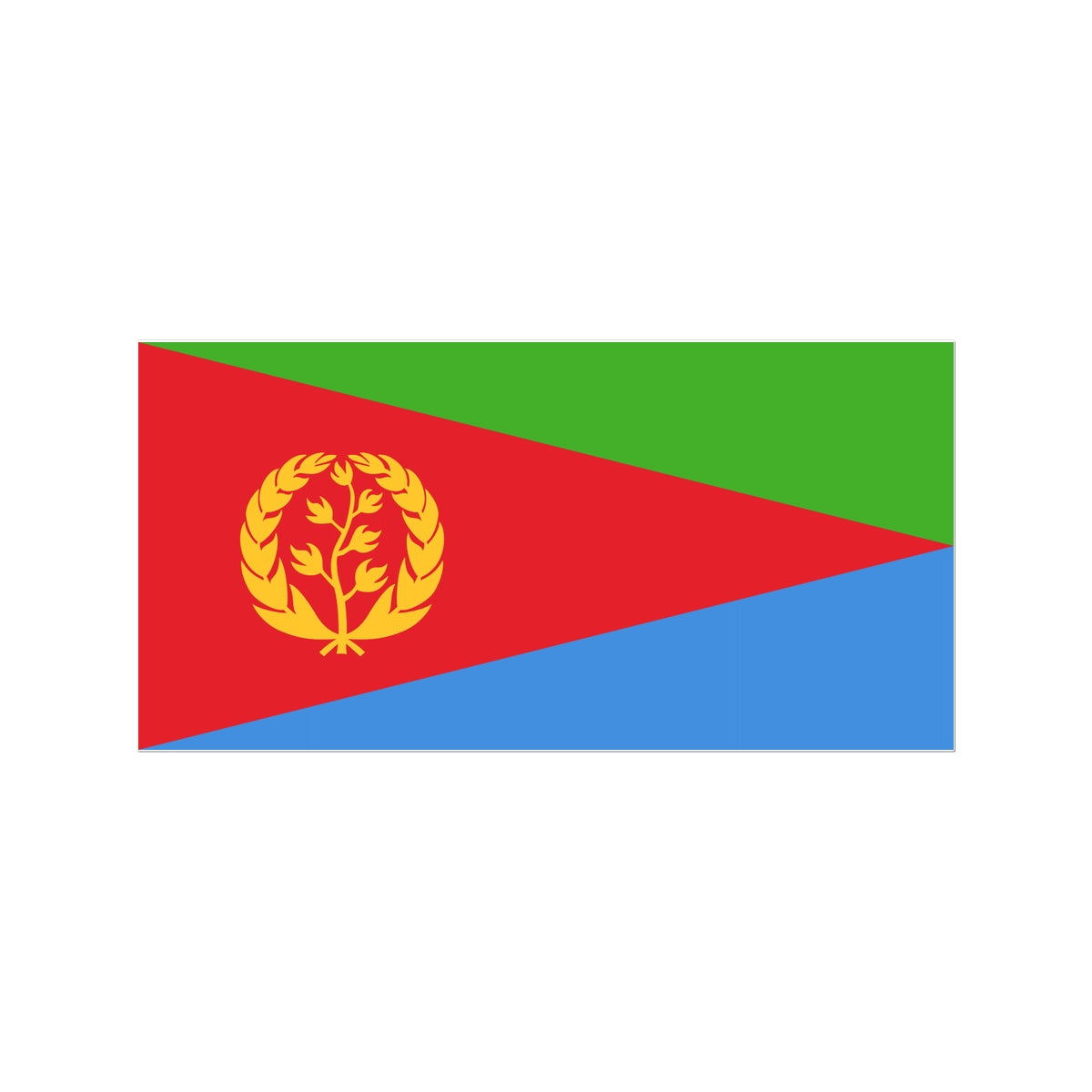 Eritrea Flag Tattoo (Temporary) Tattoos Prodigi 3"x4"  