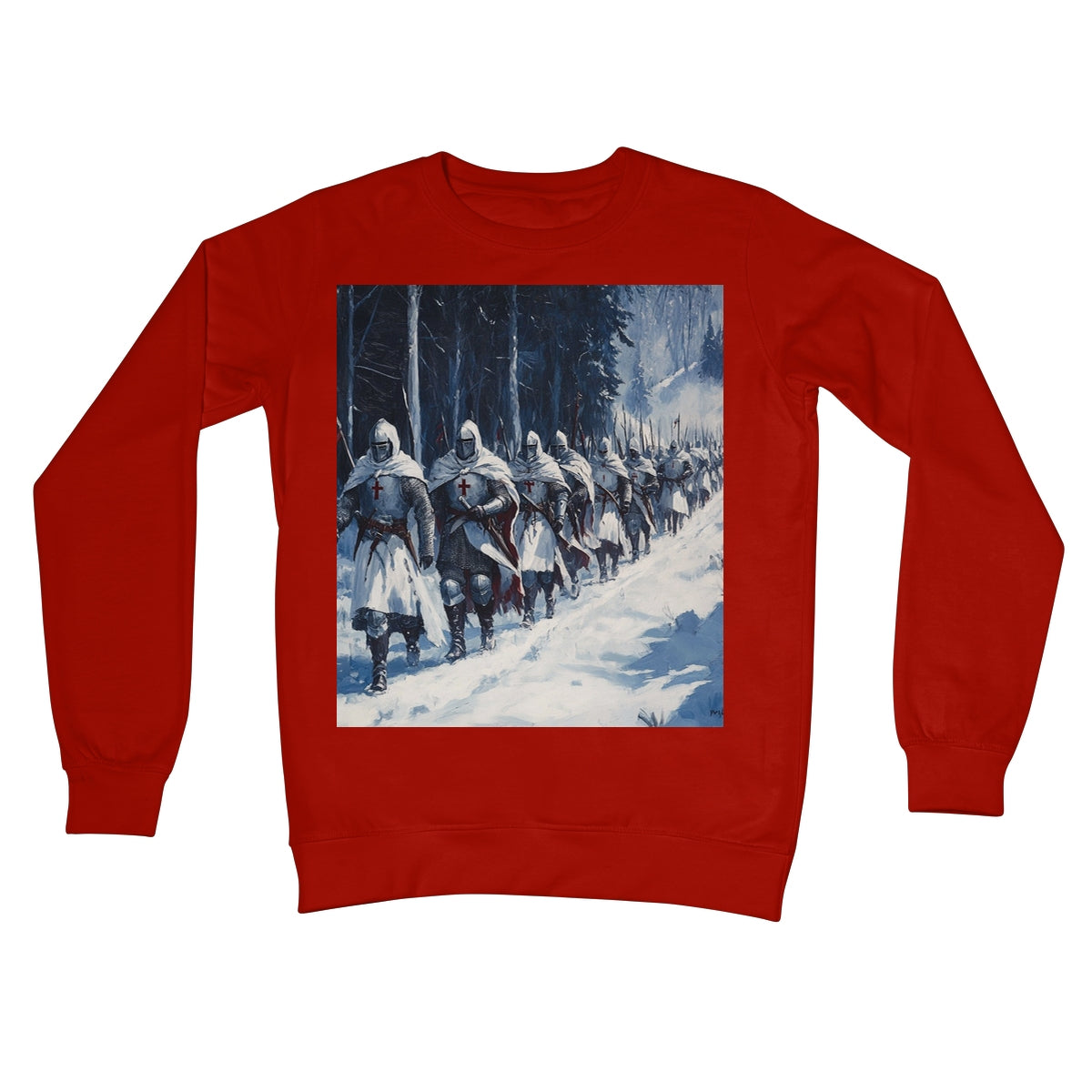 The Crusades 2.0 - V2 Crew Neck Sweatshirt Apparel Prodigi S Fire Red