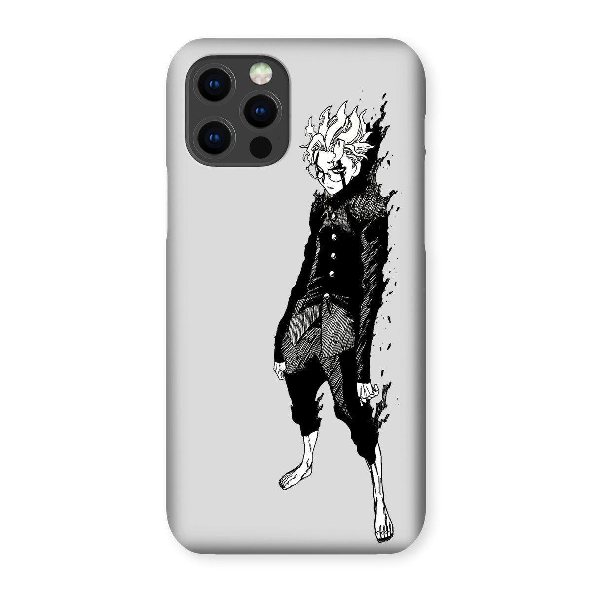 Dandadan: Turbo Granny Transformation Black & White Snap Phone Case