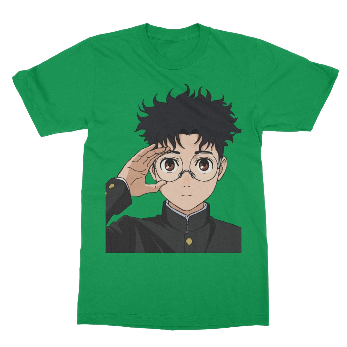 Dandadan: Okarun Softstyle T-Shirt Apparel Prodigi S Irish Green