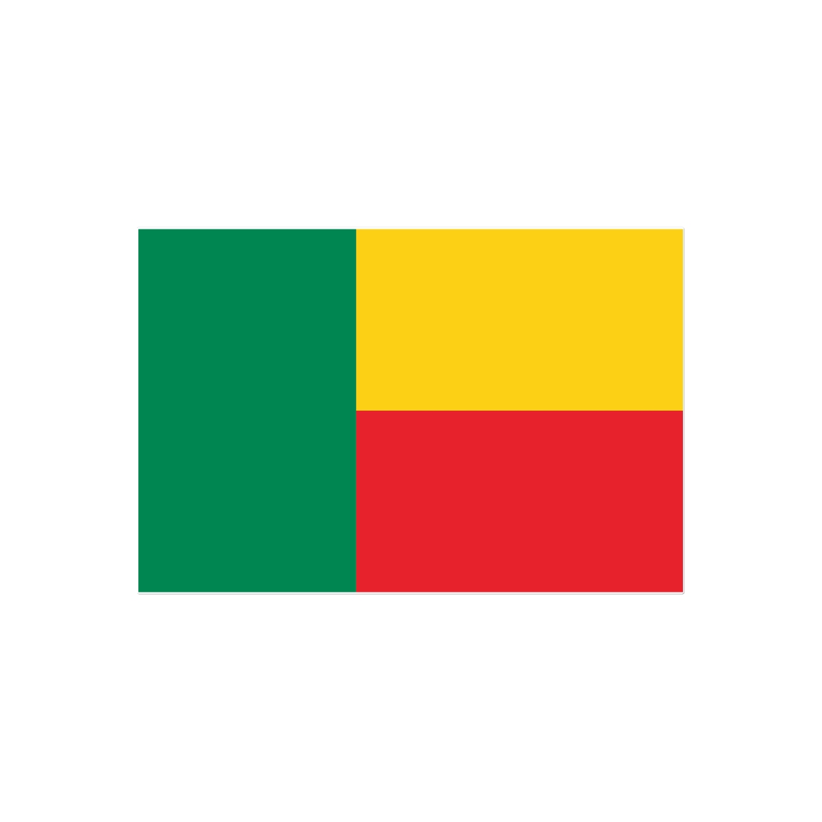 Benin Flag Tattoo (Temporary) Tattoos Prodigi 4"x6"  