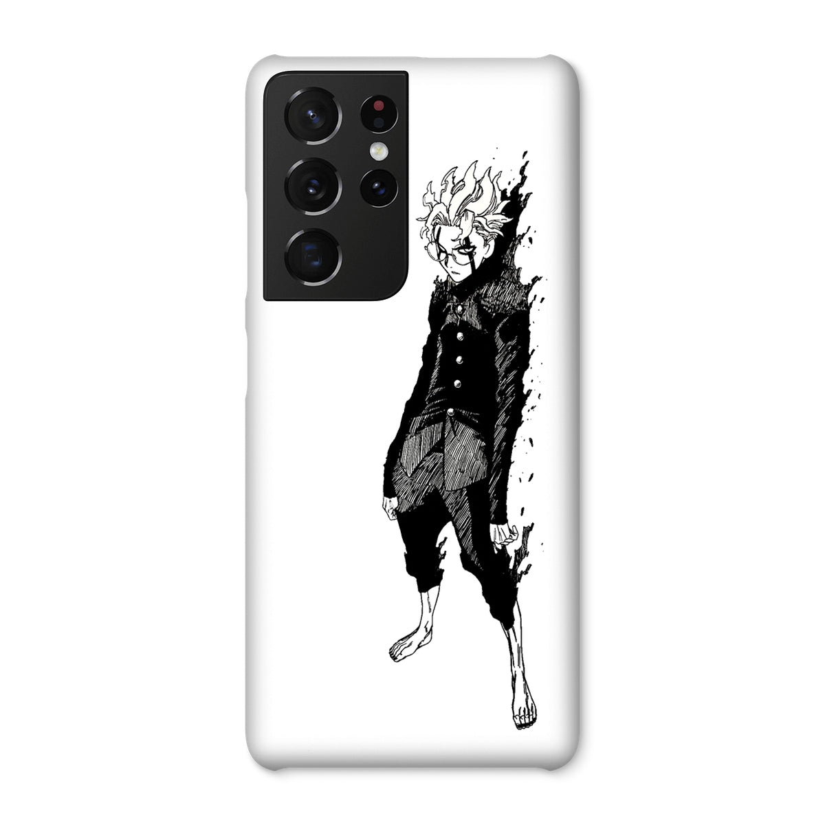 Dandadan: Turbo Granny Transformation Black & White Snap Phone Case