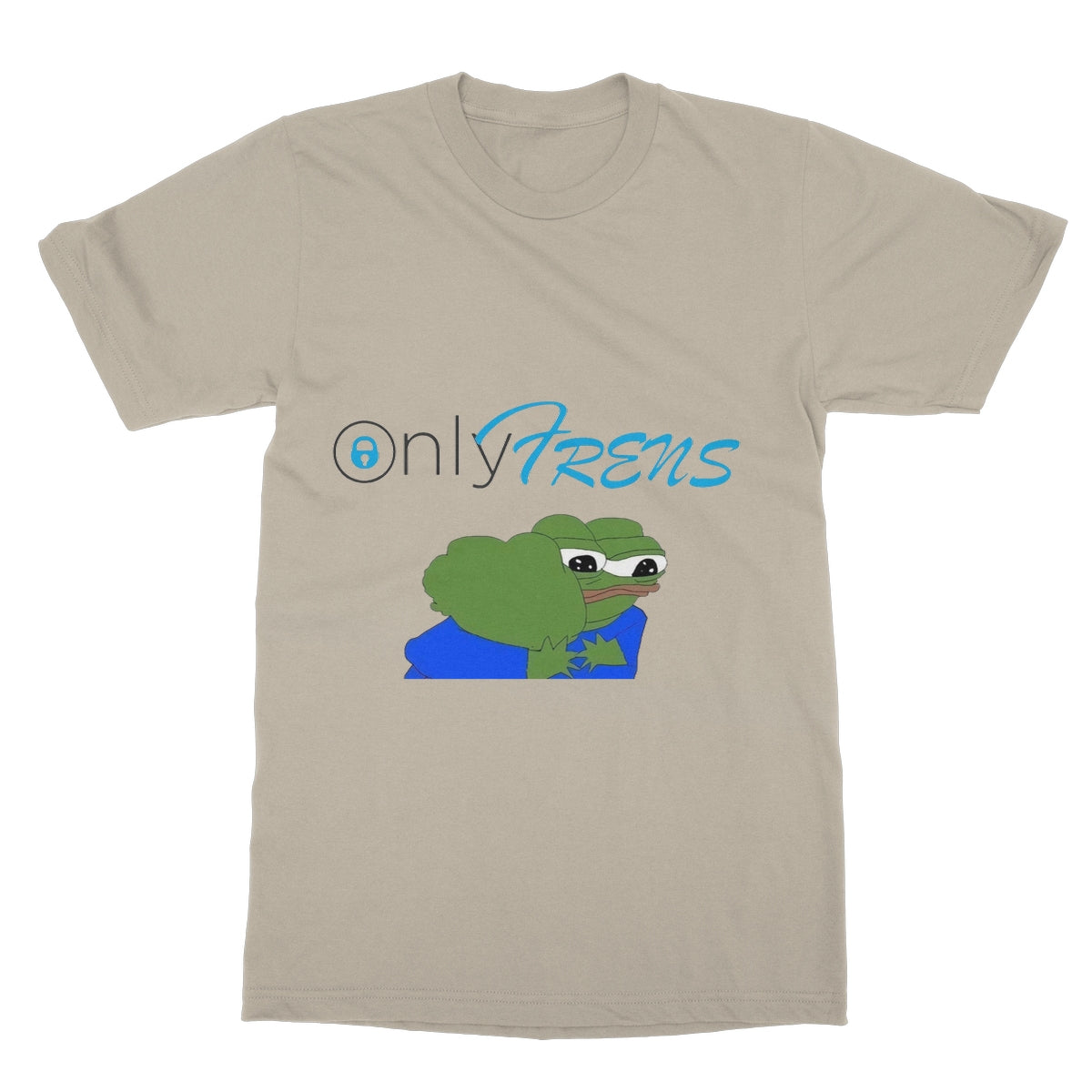 ONLY FRENS - GM PEPE FROG  Softstyle T-Shirt