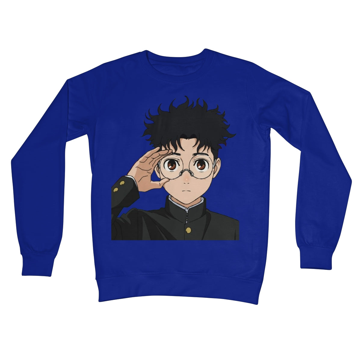 Dandadan: Okarun Crew Neck Sweatshirt Apparel Prodigi S Royal