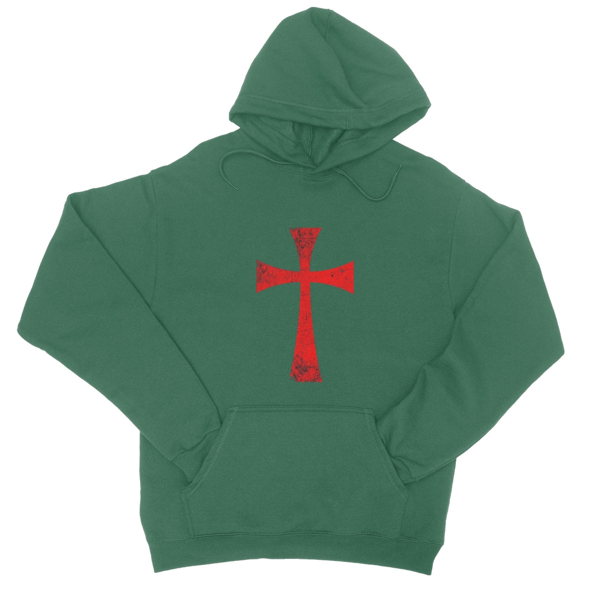 Christ Crusader Cross College Hoodie Apparel Prodigi XS Bottle Green