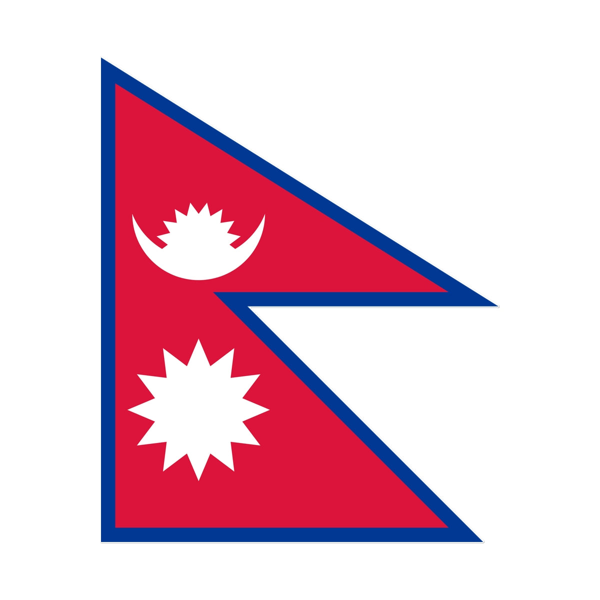 Nepal Flag Tattoo (Temporary) Tattoos Prodigi 4"x6"  