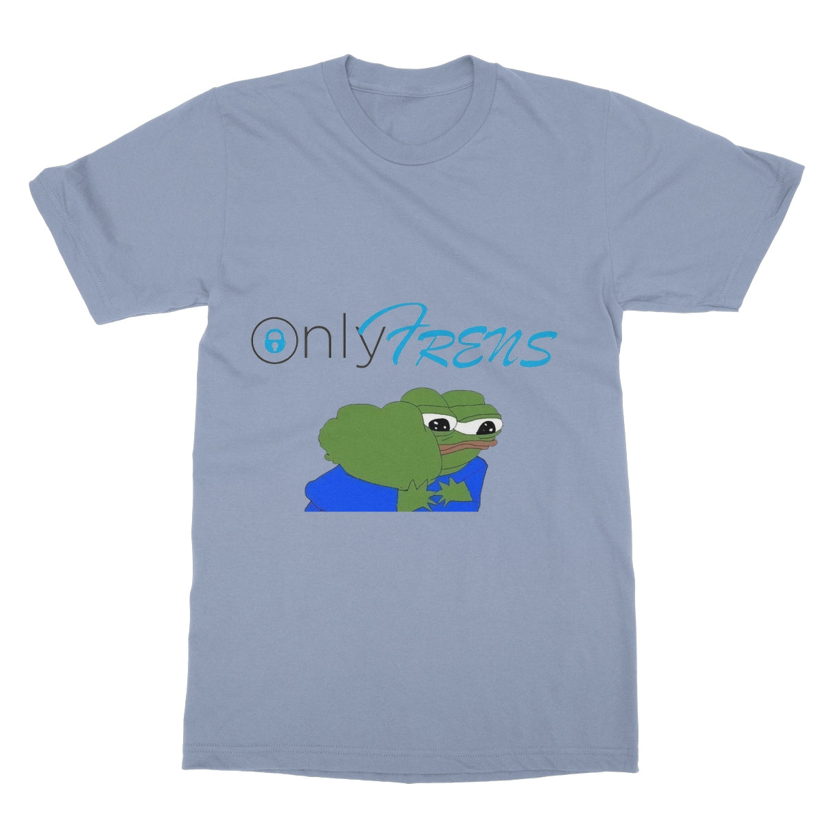 ONLY FRENS - GM PEPE FROG Softstyle T-Shirt Apparel Prodigi