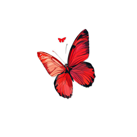 Beat Red Butterfly Tattoo (Temporary) Tattoos Prodigi 2"x3"  