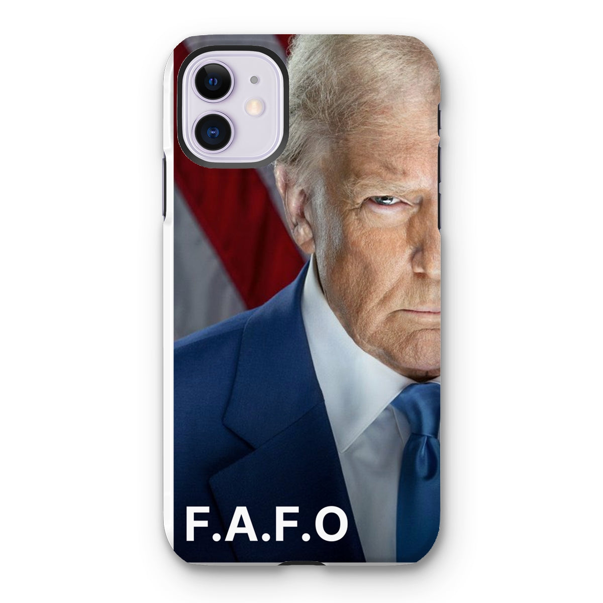 DONALD TRUMP - FAFO Tough Phone Case Phone & Tablet Cases Prodigi iPhone 11 Gloss