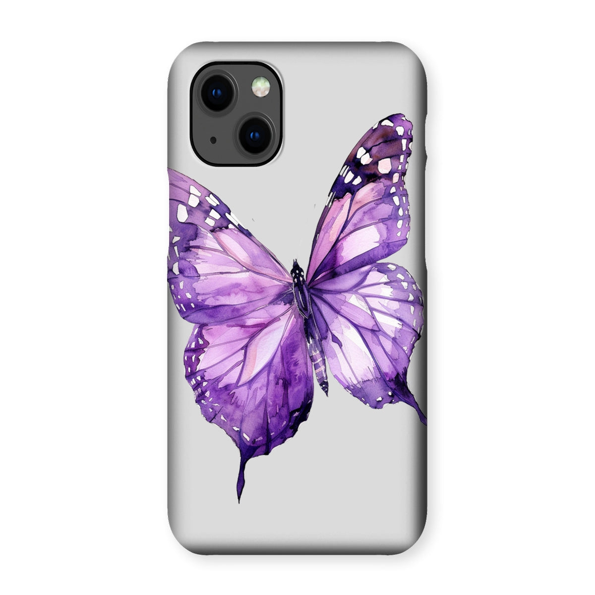 Purple water colors  Snap Phone Case Phone & Tablet Cases Prodigi iPhone 13 Mini Gloss 