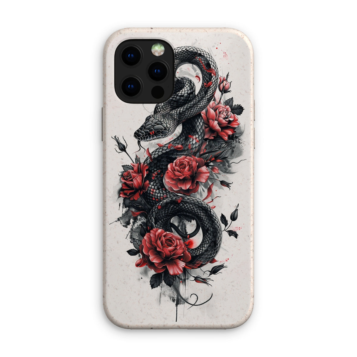 Snake & Roses  Eco Phone Case Phone & Tablet Cases Prodigi iPhone 12 Pro Matte 