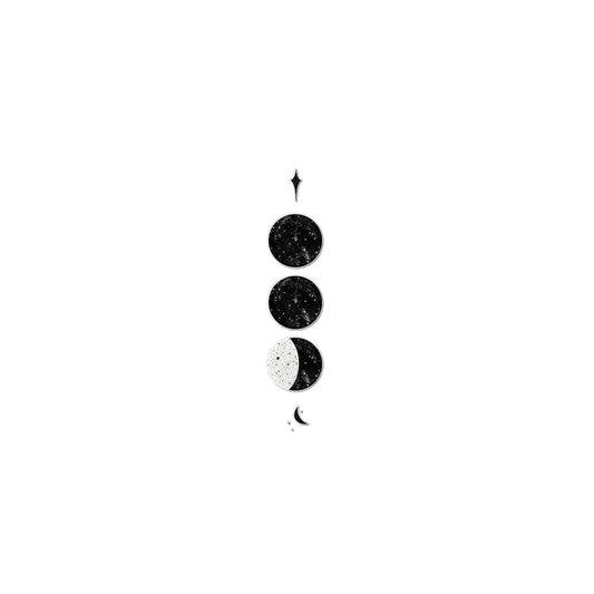 Moon Guide Temporary Tattoo Tattoos Prodigi 2"x3"  