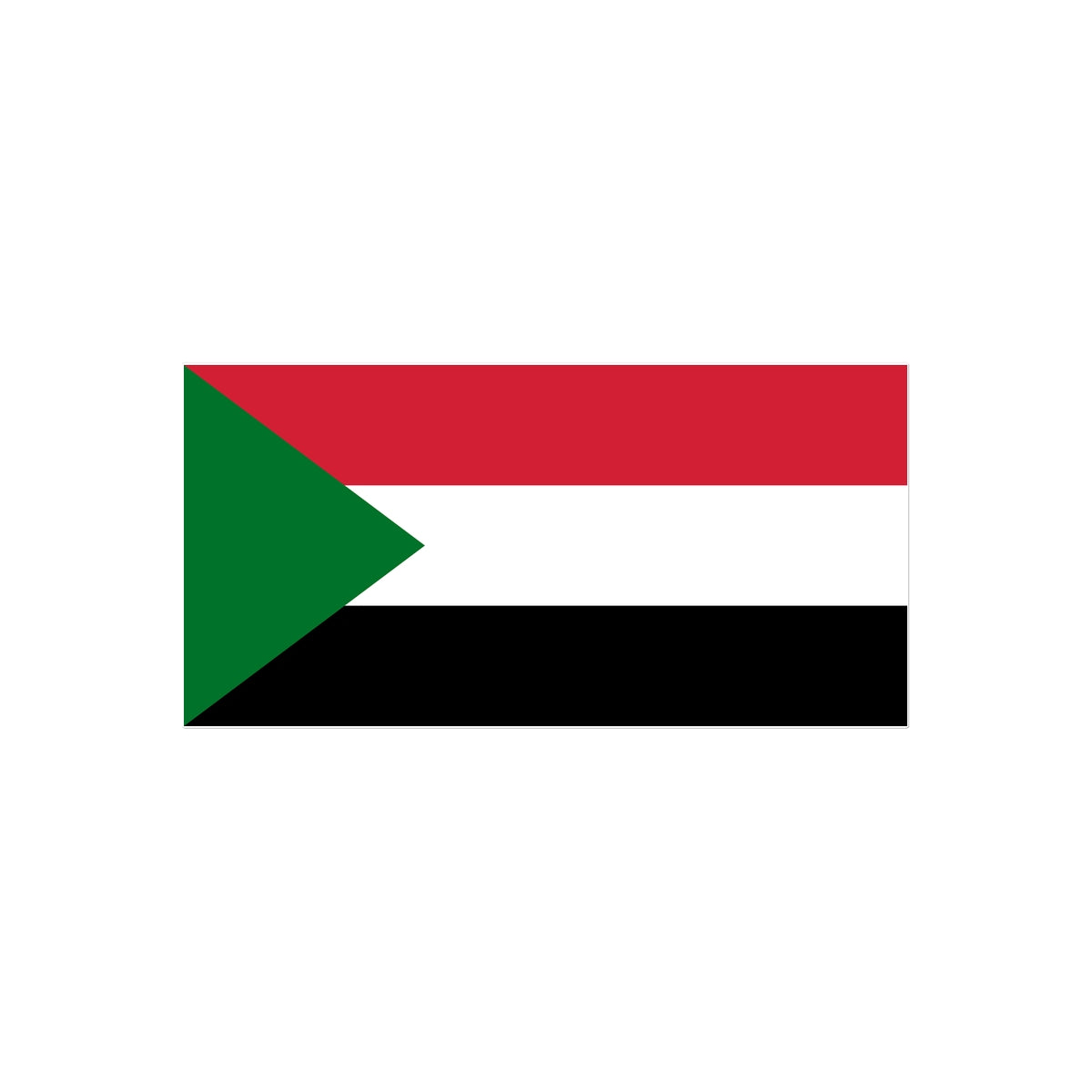 Sudan Flag Tattoo (Temporary) Tattoos Prodigi 4"x6"  