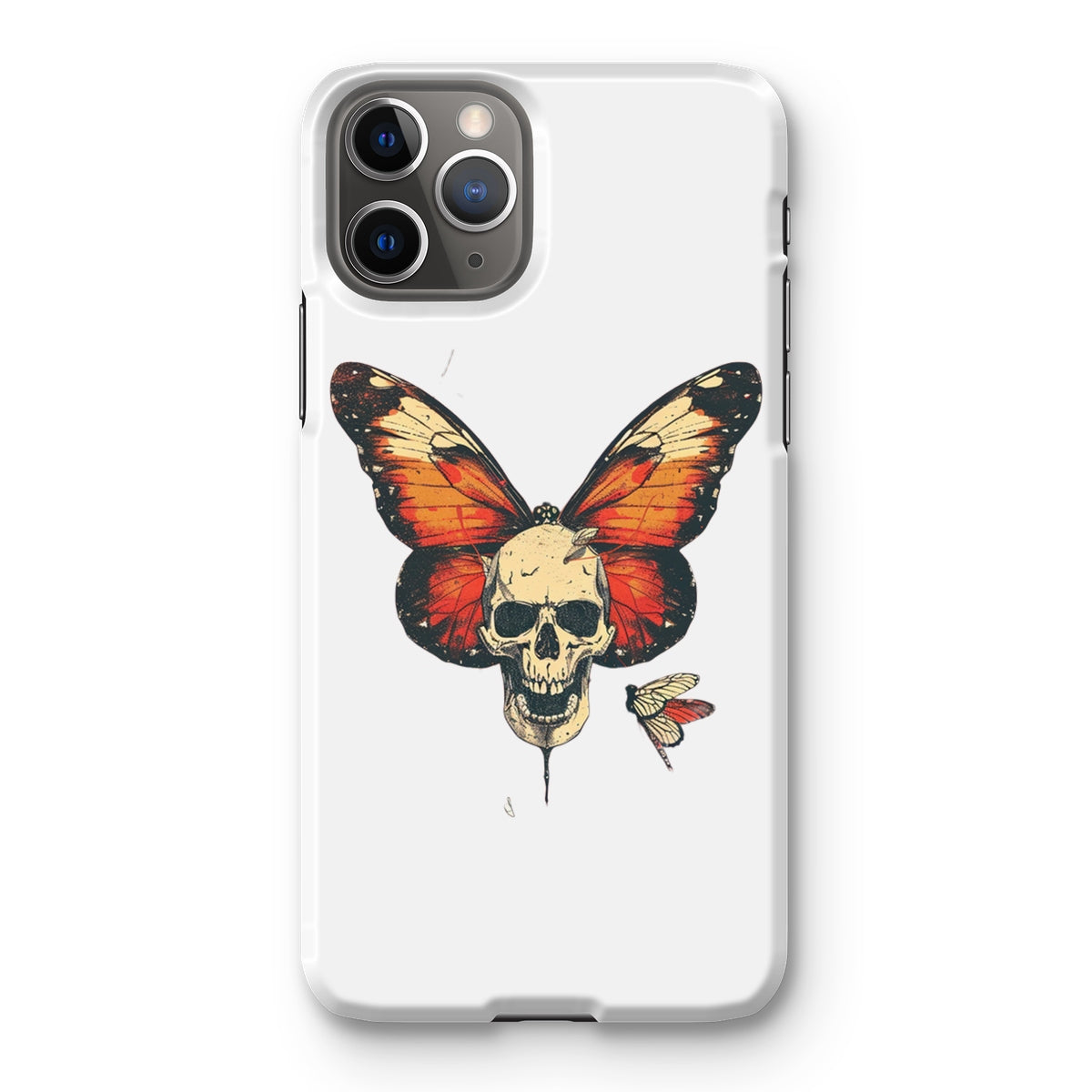 Butterfly With Skeleton Face Snap Phone Case Phone & Tablet Cases Prodigi iPhone 11 Pro Gloss 