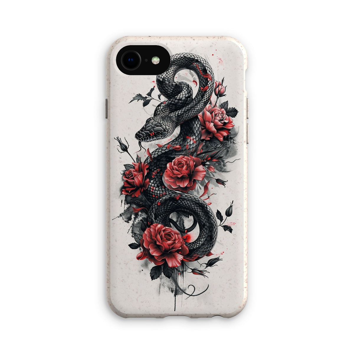 Snake & Roses  Eco Phone Case Phone & Tablet Cases Prodigi iPhone SE2 Matte 