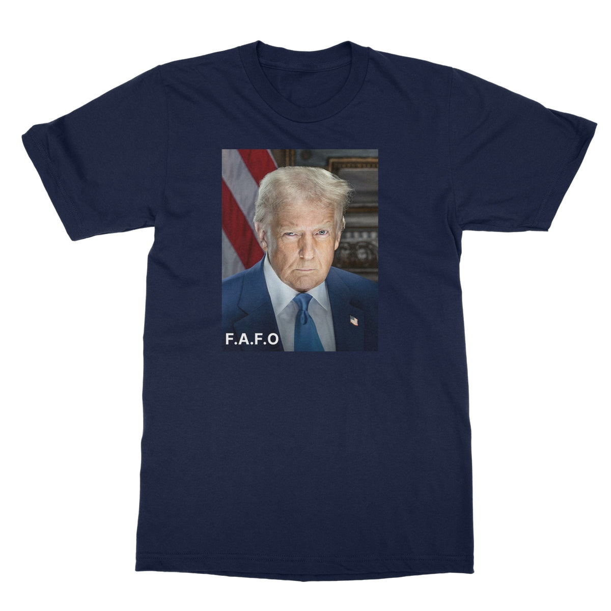 DONALD TRUMP - FAFO Softstyle T-Shirt Apparel Prodigi S Navy