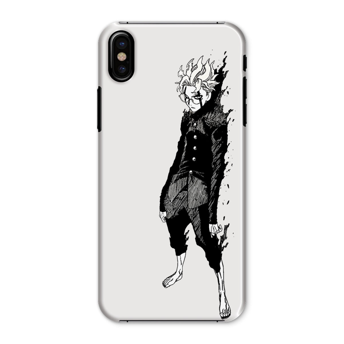 Dandadan: Turbo Granny Transformation Black & White Snap Phone Case