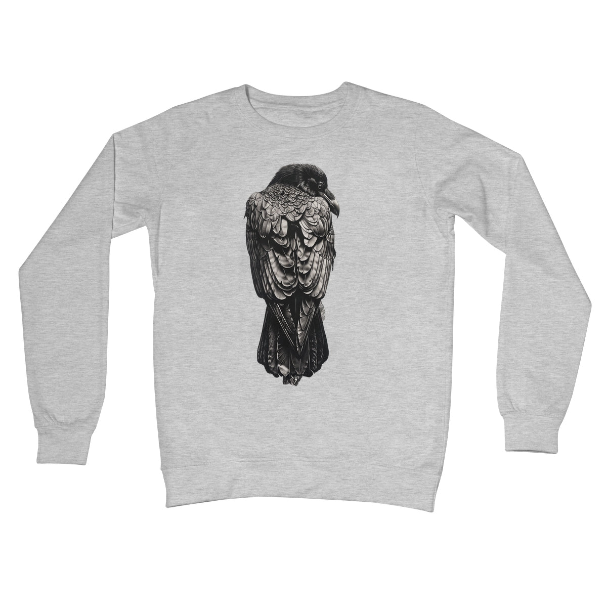 The Designation of The Raven Crew Neck Sweatshirt Apparel Prodigi S Heather Grey 