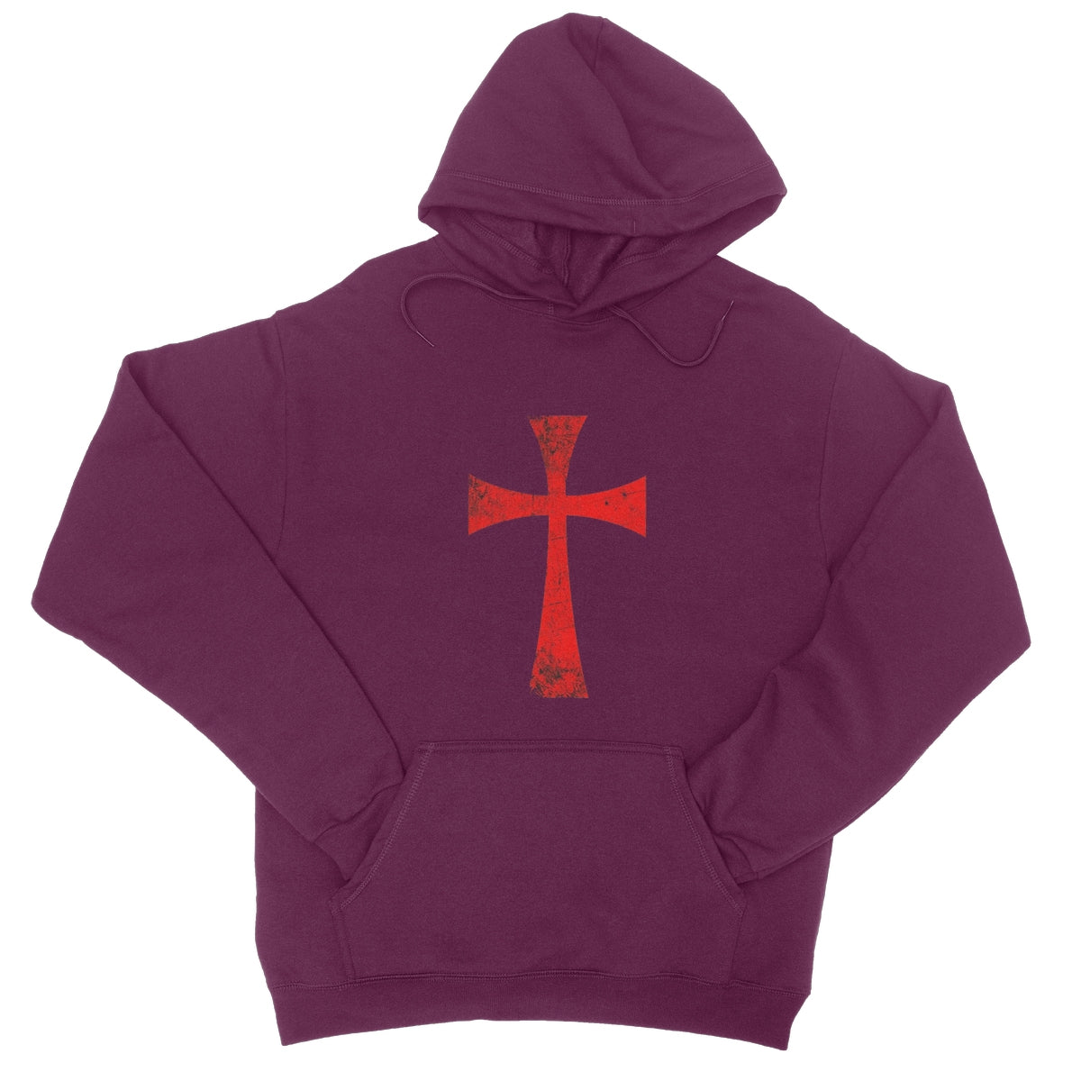 Christ Crusader Cross College Hoodie Apparel Prodigi S Burgundy