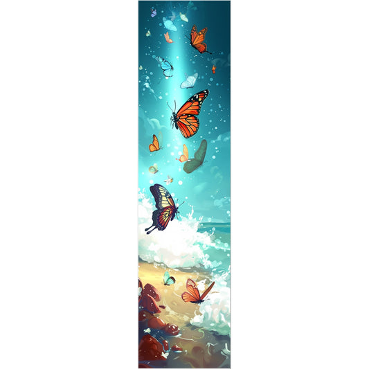 Butterfly Beach Vertical Art Strip Butterfly Tattoo (Temporary) Tattoos Prodigi 2"x3"  