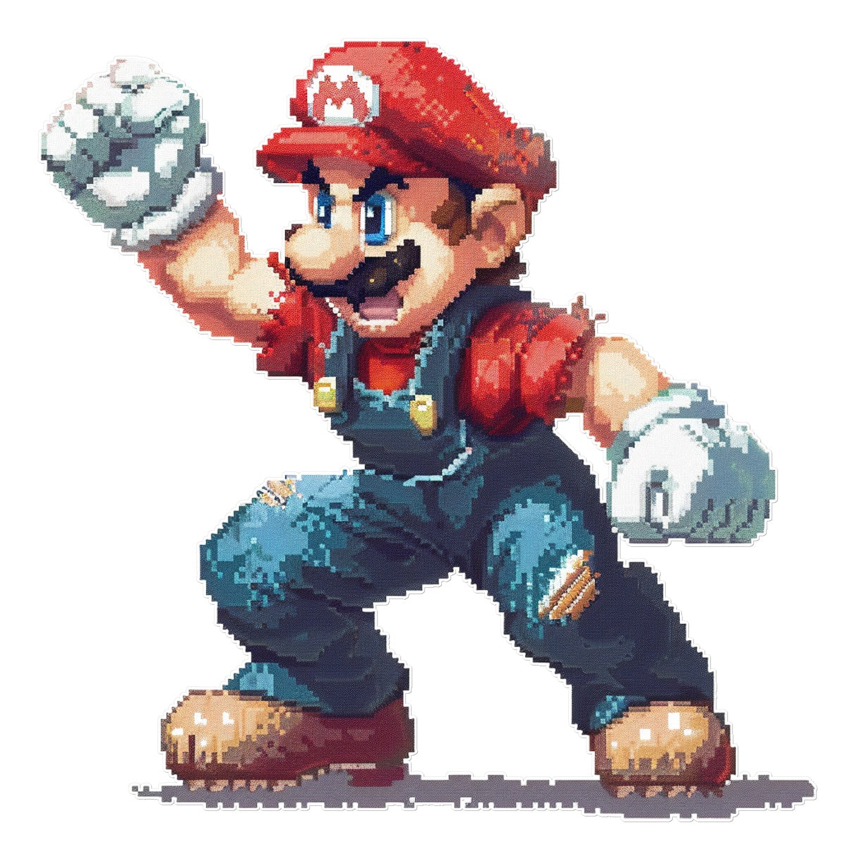 Mario Lifts Temporary Tattoo Tattoos Prodigi 12"x12"  