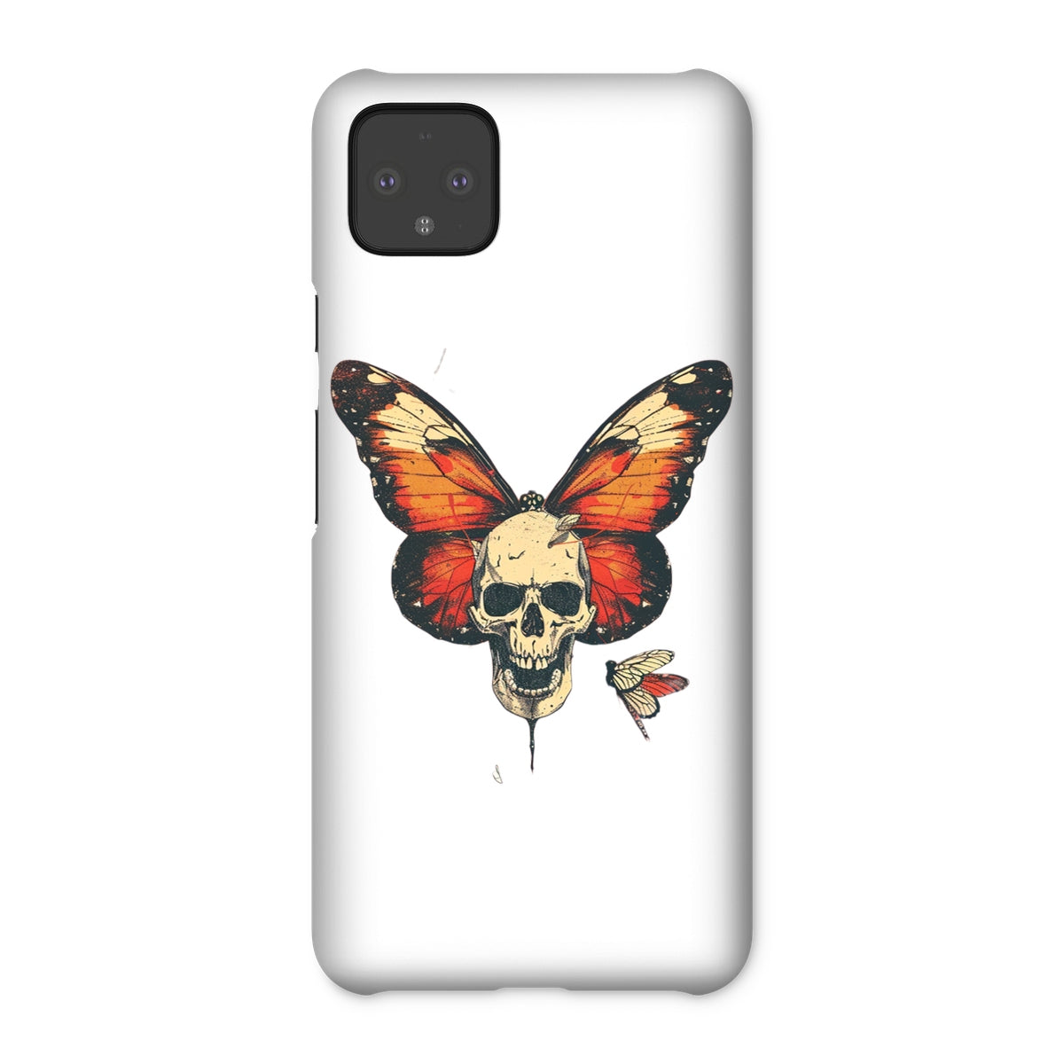 Butterfly With Skeleton Face Snap Phone Case Phone & Tablet Cases Prodigi Google Pixel 4 XL Gloss 