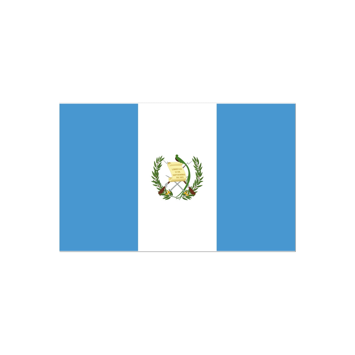 Guatemala Flag Tattoo (Temporary) Tattoos Prodigi 2"x3"  