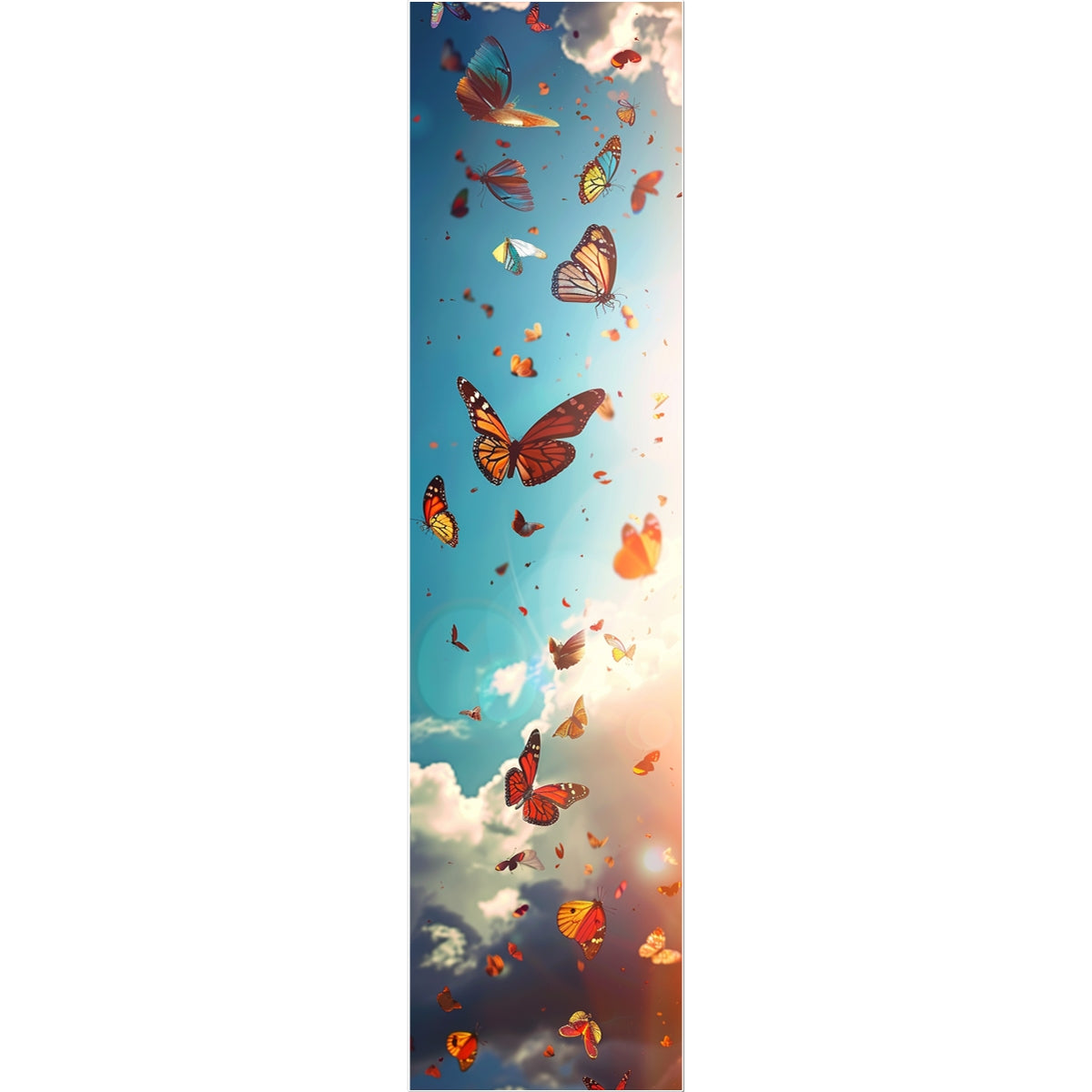 Sky High Vertical Art Strip Butterfly Tattoo (Temporary) Tattoos Prodigi 3"x4"  