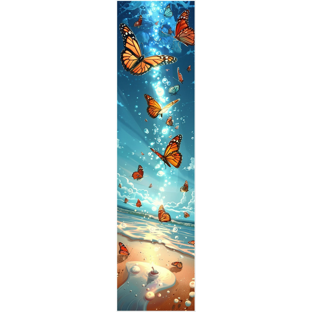 God's Messengers Vertical Art Strip Butterfly Tattoo (Temporary) Tattoos Prodigi 12"x12"  