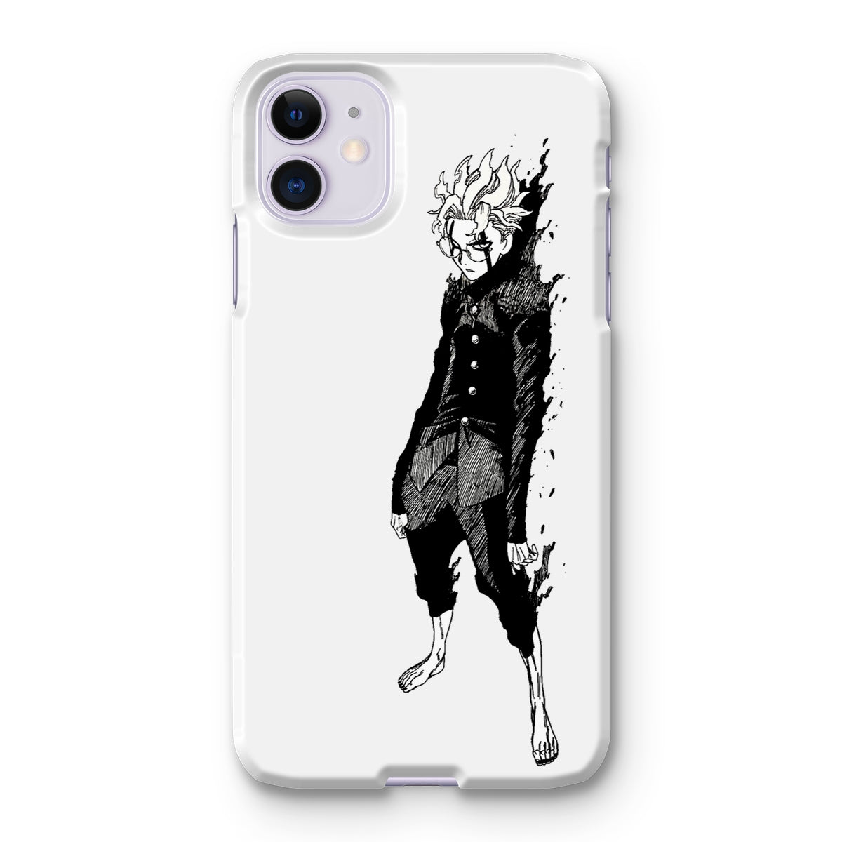 Dandadan: Turbo Granny Transformation Black & White Snap Phone Case