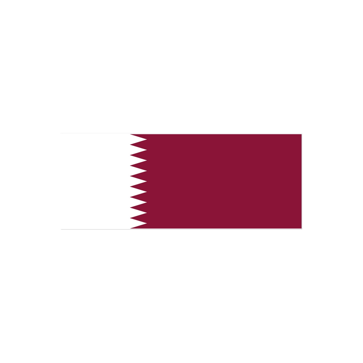 Qatar Flag Tattoo (Temporary) Tattoos Prodigi 4"x6"  