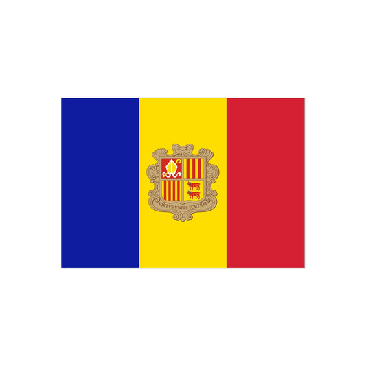 Andorra Flag Tattoo (Temporary) Tattoos Prodigi 2"x3"  