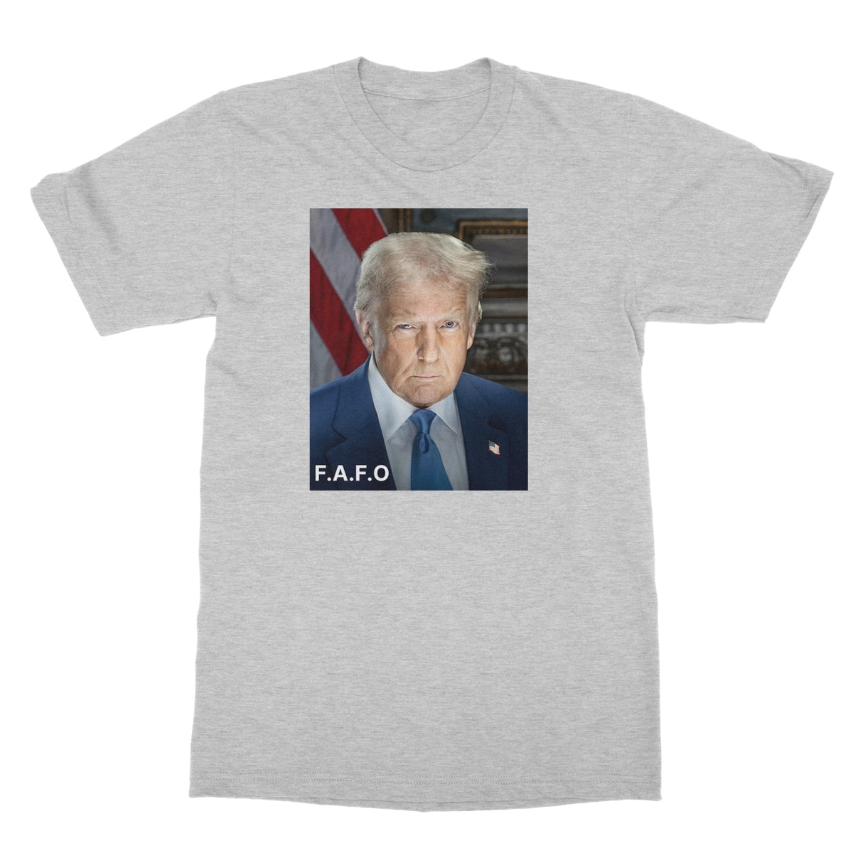 DONALD TRUMP - FAFO Softstyle T-Shirt Apparel Prodigi S Sport Grey