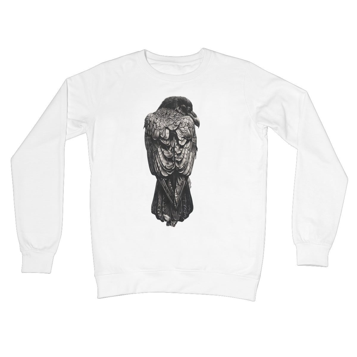 The Designation of The Raven Crew Neck Sweatshirt Apparel Prodigi S Arctic White 